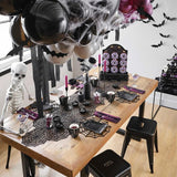 Halloween Decorations Set Spider Web Table Runner Fireplace Scarf Cover Tablecloth 3D Bats Wall Stickers Halloween Party Decor