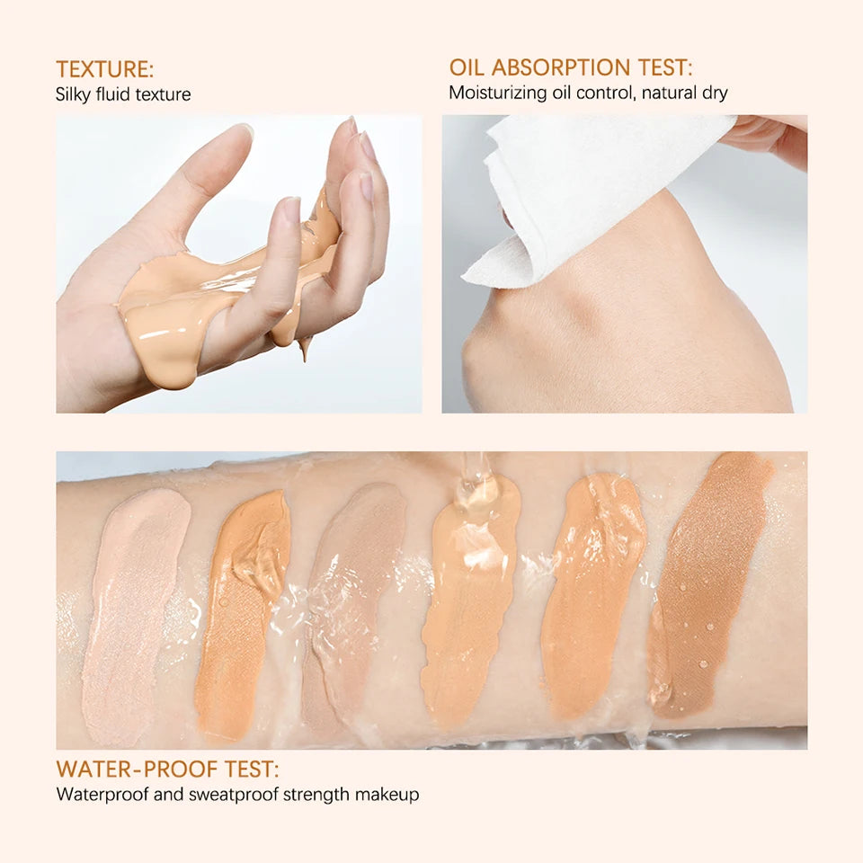 Base de maquillaje de alta cobertura, crema facial, bases cosméticas, maquillaje, resistente al agua, bruma, maquillaje coreano, base de maquillaje CC, BB, completo