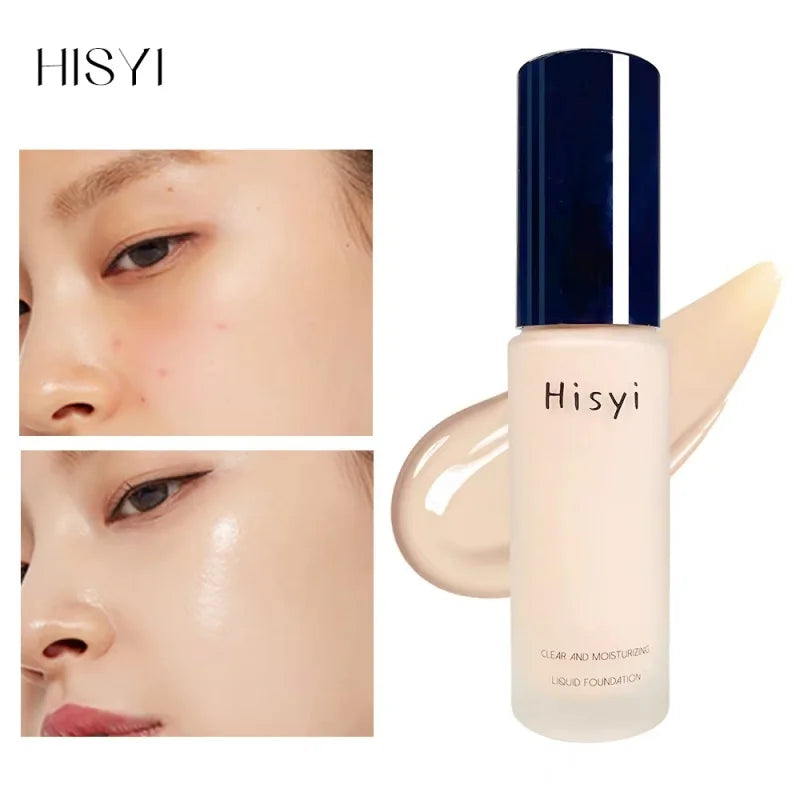 Liquid Foundation Naturally Covers Flaws Without Sticking Powder, Plain Face Cream, Transparent Foundation, Conceals Blemishes