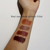Rouge à lèvres mat soyeux Bare Matte Longue tenue Fini imperméable et brillant, Facile à colorer
