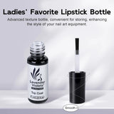 7ml No Wipe Glossy Top Coat, High Glossy Shine Effect Soak Off Gel Nail Polish Long Lasting for Salon Home DIY Manicure Nail Art