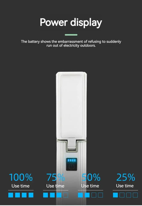 Protable Rechargeable Camping Light Tent Chandelier Ultra Long Life Multi-function Flashlight Folding Hand Lamp - Lootquake