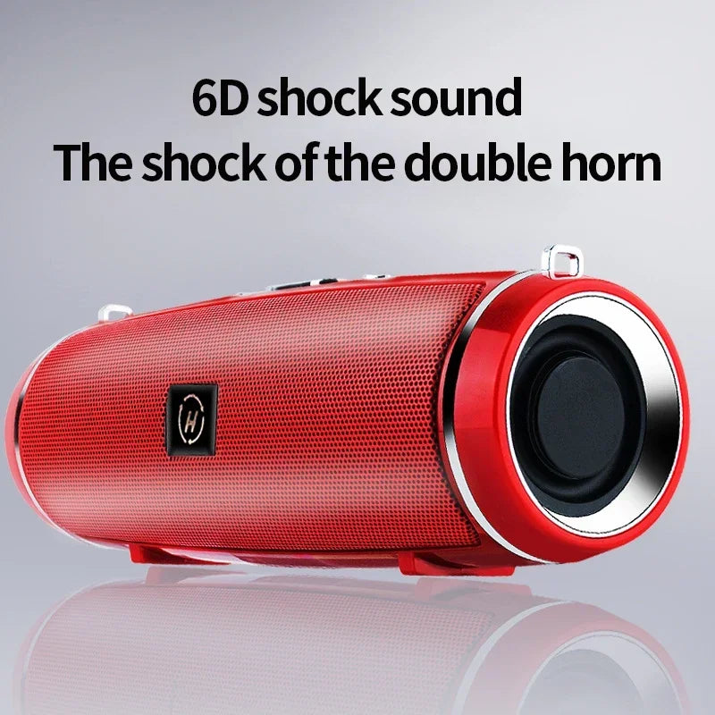 Altavoces portátiles Bluetooth Mini inalámbricos de alta fidelidad con sonido envolvente, subwoofer, para exteriores, impermeables, para camping y fiestas.