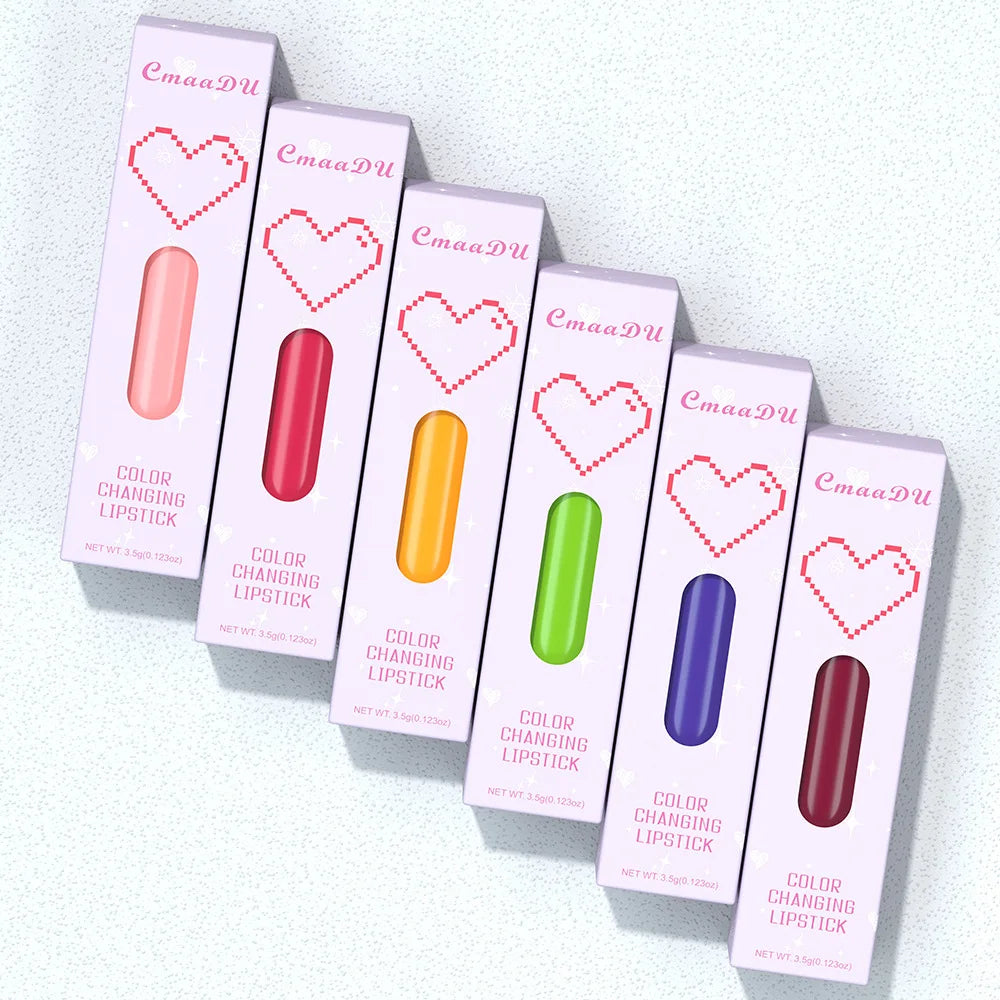 Fruit Color Changing lipstick Fruit Taste Moisturizing Lip Skin Without Drying out Temperature Changing lipstick