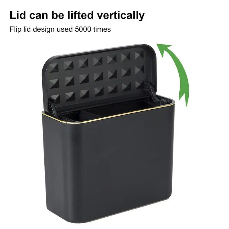 Trash Can For Cars Car Organizer Car Trash Can Multipurpose Storage Container Auto Dustbin Leak-Proof Car Garbage Bin Trash Bin