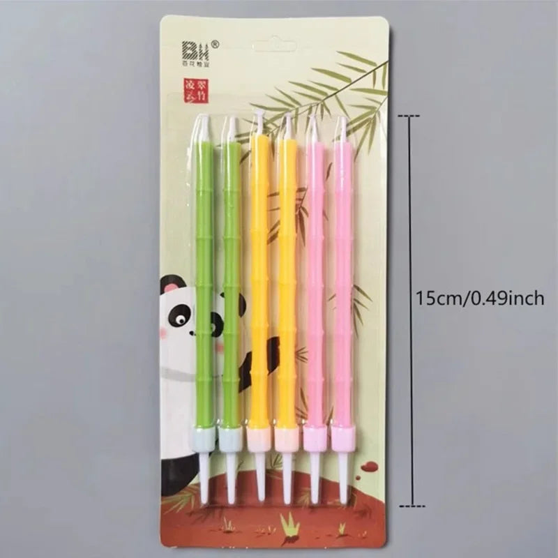 Lot de 6 bougies d'anniversaire vertes pour enfant, décoration de gâteau amusante pour Halloween, fournitures de fête, bougies de mariage