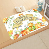 Halloween Theme  Pumpkin Witch Welcome Home Anti-Slip Door Mat Carpet  Decor Flannel Floor