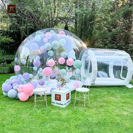 Inflatable bubble house PVC tent includes blower/protective carpet/PVC repair glue/air pump/colorful balloons/free shipping - Lootquake