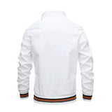 Fashion Men’s Windbreaker Jacket White Casual Jacket Men Outdoor Waterproof Sports Coat Spring Summer Bomber jacket Men Clothing - Lootquake