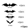 Halloween Decoration 3D Black PVC Bat Halloween Party DIY Decor Wall Sticker Bar Room Halloween Party Scary Decos Props