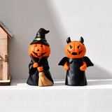 New Halloween Decorations Pumpkin Holiday Party Home Living Room Desktop Decorations Spooky Doll Resin Ornaments