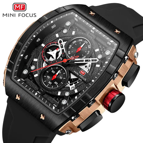 Sports Mens Watches Top Brand Luxury Waterproof Quartz Watch for Men Silicone Strap Fashion Wristwatches Relogio Masculino 0399G - Lootquake
