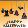 Décorations d'Halloween à suspendre, chat noir effrayant, citrouille, fantôme, tête de mort, chapeau de sorcière, chauve-souris, petits pendentifs, accessoires de décoration de vacances délicats