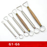 Stainless Steel Clay Sculpture Scraper Ceramic Finishing Blank Tool DIY Pottery Handicrafts Fine Carving Oil Clay Model Scraper