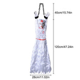 Halloween New Arrival Sound Activated Glowing Talking Hanging Ghost Scary Decor with Clown for Haunted House Party Prop Decor