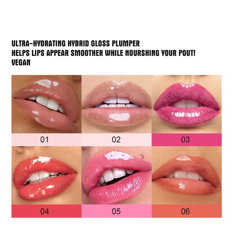 PLUMP POUT Gloss repulpant pour les lèvres Haute brillance pour des lèvres pulpeuses Brillance extrême Huile à lèvres Crystal Volume Cosmétiques Maquillages