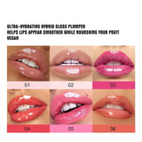 PLUMP POUT Gloss repulpant pour les lèvres Haute brillance pour des lèvres pulpeuses Brillance extrême Huile à lèvres Crystal Volume Cosmétiques Maquillages