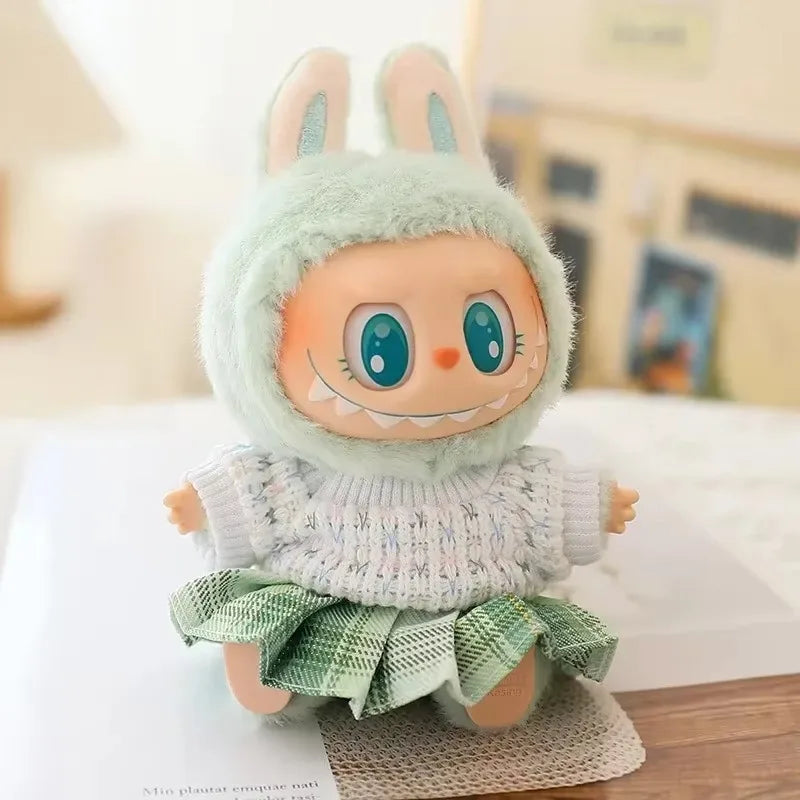 Labubu Ropa est utilisé pour l'ensemble de vêtements pour bébé Labubu, les vêtements Labubu Macaron JK jupe plissée appareil photo chaussure ensemble exquis