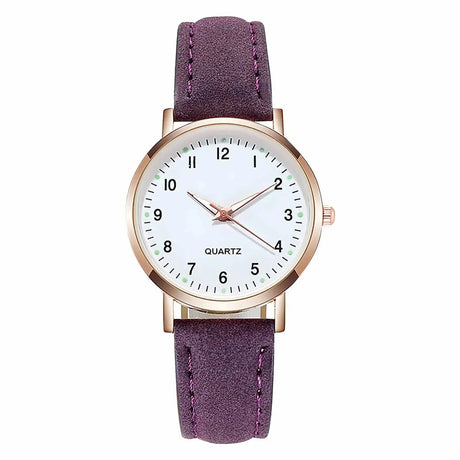 Reloj Mujer Fashion Watch for Women Leather Belt Watches Ladies Luxury Analog Quartz Luminous Wristwatch Clock Relogio Feminino - Lootquake