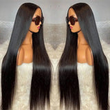 180% Density Straight Human Hair Wigs | HD 4x4 Lace Closure & 13x4/13x6 Lace Frontal Wig (Remy, 30-36 Inch Transparent Lace)