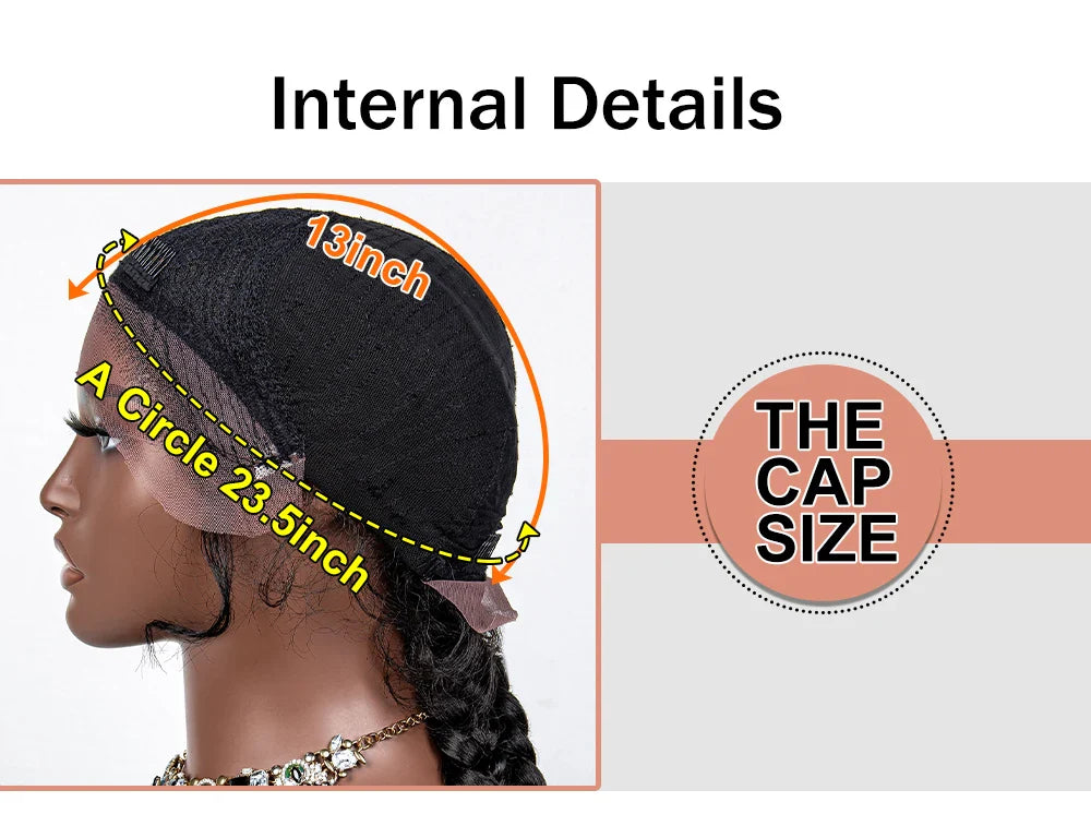 36" Twist Braided Wig | Lace Front | Natural Color | Clearance Sale