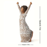 Creative Dance Girl Home sculpture art Living Room Bedroom table decoration Resin crafts Room decoration supplies