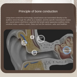 Enceinte Bluetooth sans fil à conduction osseuse, idéale sous l'oreiller, avec bruit blanc pour dormir, noire