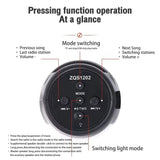 Altavoces Bluetooth 1202 inalámbricos portátiles para el hogar, exteriores, coche, subwoofer, pequeño altavoz con luces LED, sistema de sonido MP3