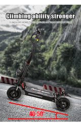2024 5600W 60v38ah 11-inch off-road vacuum tire electric scooter with maximum speed of 85km/h and cruising range of 90km