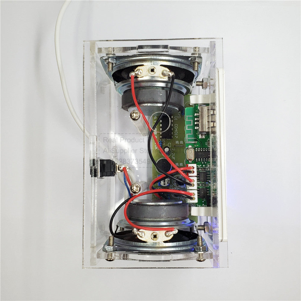 Kit de altavoz Bluetooth para bricolaje, electrónica, proyecto de soldadura, práctica de soldadura, ensamblaje, kit electrónico para bricolaje, componente, altavoces de 2 x 3 W
