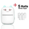 Mini impresora de 57 x 25 mm, papel térmico, etiqueta adhesiva, papel autoadhesivo para niños, impresión instantánea, cámara, impresora de bolsillo