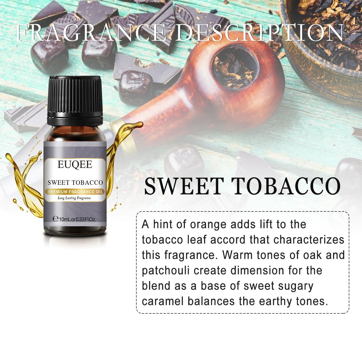 Huile parfumée EUQEE 10 ml, noix de coco, vanille, chewing-gum, pour la fabrication de bougies, de savons, de gâteaux au café et de bois de cèdre. Huiles aromatiques de qualité supérieure.