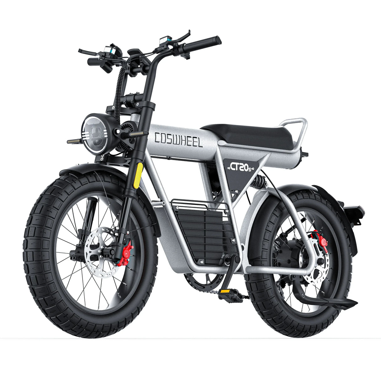 Bicicleta eléctrica para adultos Coswheel GT20S, 1500 W, 48 V, 27,5 Ah, para desplazamientos diarios, bicicleta de montaña eléctrica con neumáticos anchos de 20 pulgadas.