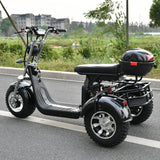 Trottinette électrique 3 roues pour adulte, moteur 2000 W, vitesse maximale 35-45 km/h, charge maximale 250 kg, pneus larges tout-terrain de 18 pouces