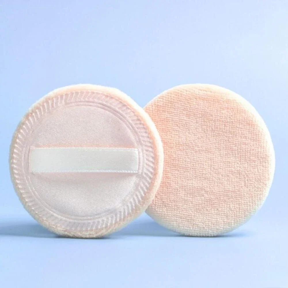 6pcs Round Facial Powder Foundation Puff ,Portable Soft Cosmetic Puff For Makeup Application, Beauty Tool Essential Make Up