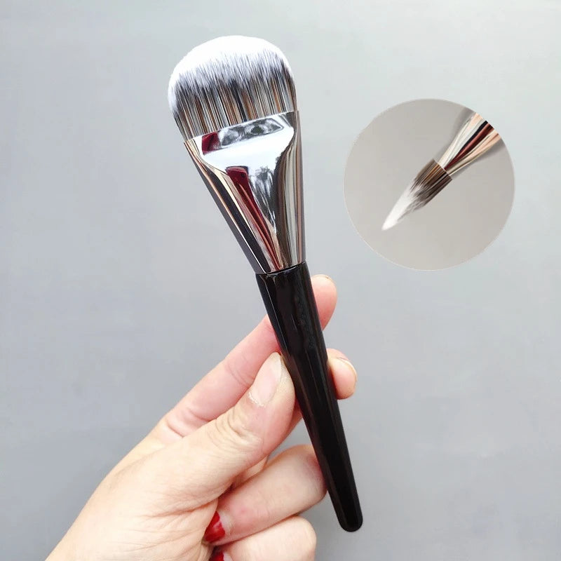 LOYBJ Brocha de base superfina, brocha profesional para base, corrector, crema, brocha de maquillaje plana, base líquida, herramientas de maquillaje facial