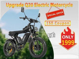 Electric bike 2000W Powerful Dual Motor 52V 40Ah Dual Battery Q20 Pro Ebike Motorcycle Mountain 20x4.0 Fat Tire Electric Bicycle