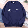 Network Malfunction Little Dinosaur Sweatshirts Men Women Casual Hoody Hip Hop Comfortable Streetwear Loose Warm Clothes Hoodies - Lootquake