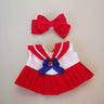 17cm Labubu Clothes V1 Labubu Cute Sailor Uniform Vinyl Doll Labubu Beautiful Cute Kit  Accessories Sitting Party Gifts