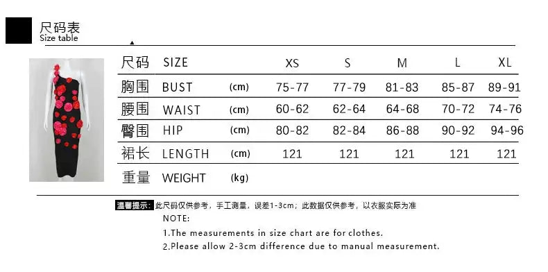 2025 New Spring Women Sexy One Shoulder Red Flowers Bodycon Bandage Long Dress Celebrate Evening Party Nightclub Dress - Lootquake
