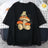 Cottagecore Aesthetic Mushroom Dark Academia Frog Funny T Shirt Men Casual Oversize Cotton Short Sleeve Street Hip Hop T-Shirts - Lootquake