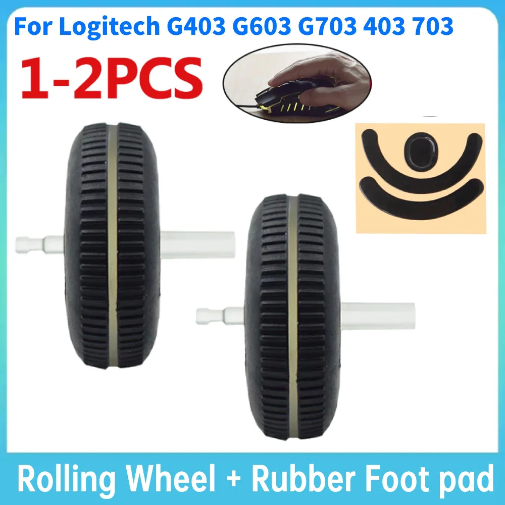Rodillos para ratón Logitech G403, G603, G703, 403, 703, para juegos, rueda de desplazamiento de plástico, polea, almohadilla, piezas de repuesto para ratón