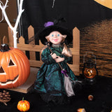 Halloween Witch Decoration Elf Boy Girl Doll Christmas Pendant Ornaments Home Decor Elf Hanging Decoration New Year Gifts