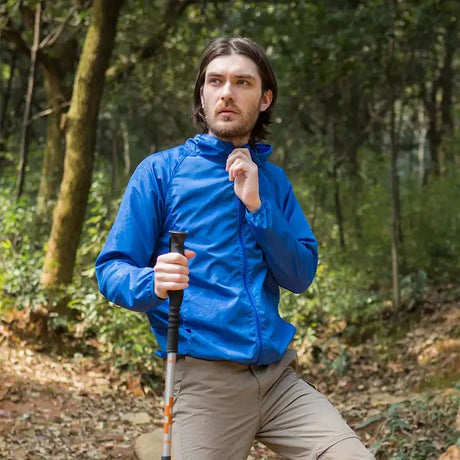 Camping Waterproof Jacket Men Women Windbreaker Men Raincoat Rain Jacket Men Waterproof Hiking Climbing Clothes Sun Protection - Lootquake