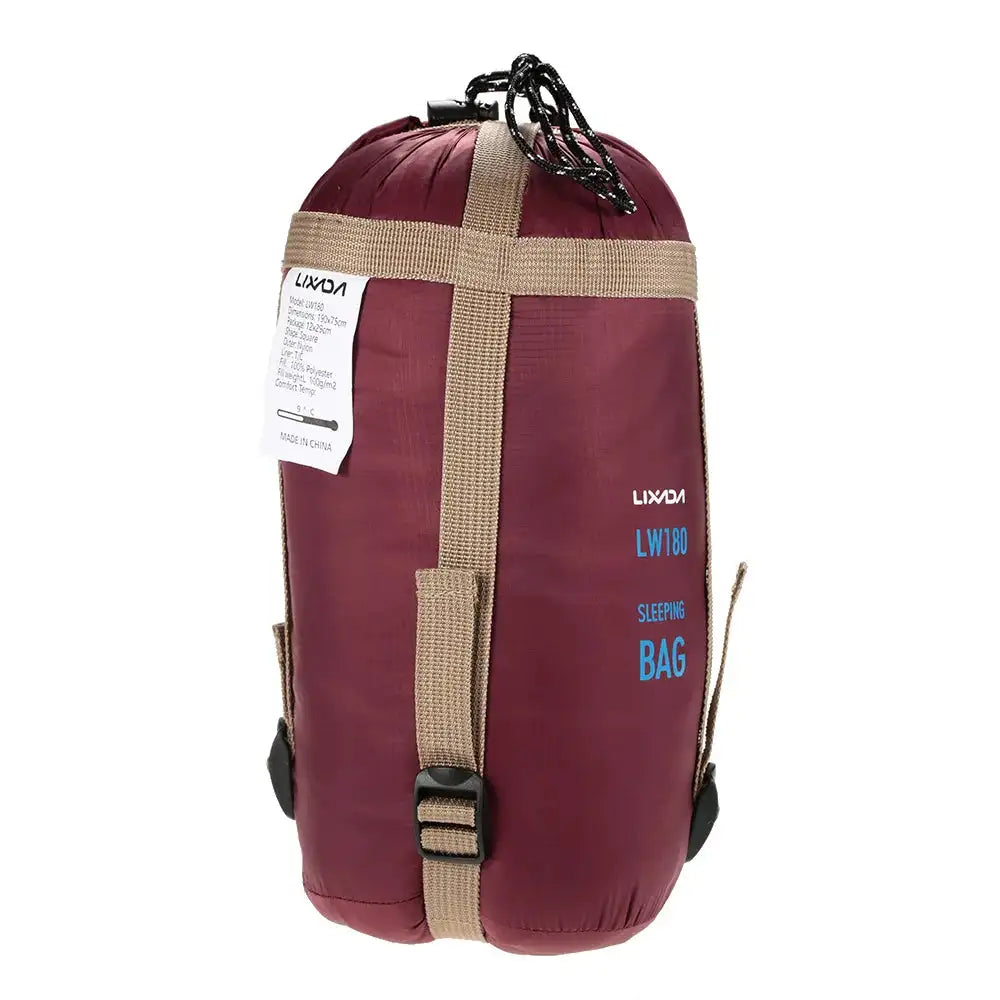 Saco de dormir portátil para exteriores Lixada de 190 x 75 cm, para acampar, viajar, senderismo, multifunción, ultraligero, 680 g, para mochileros.