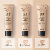 BB crème anti-cernes naturelle, fond de teint hydratant et nourrissant, waterproof et longue tenue, couvrance totale, convient à toutes les peaux
