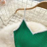 Summer V Neck Knit Sexy Strap Dress Women Elatic Waist Bodycon Sundress Female Beach Backless Maxi Long Dress