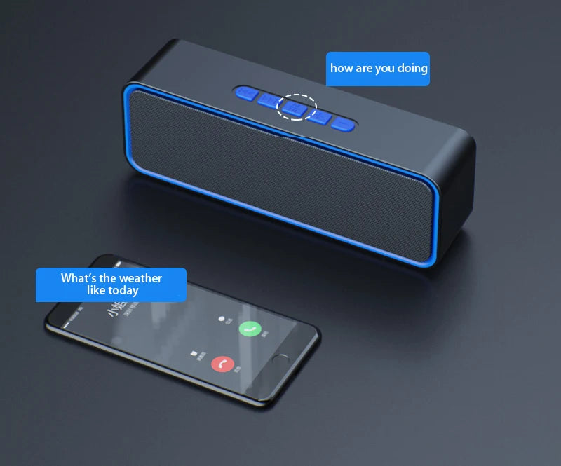 S11 Altavoz Bluetooth Pequeño Reproductor de Música Estéreo USB Tarjeta TF Hogar Deportes al Aire Libre Portátil Teléfono Móvil Coche Subwoofer Batería Grande
