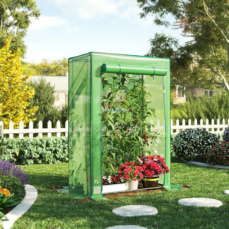 Tomato Greenhouse Foil Greenhouse Metal Frame Vegetable Plant Grow Tent Warm Waterproof Flower Household For Gardening Tools - Lootquake