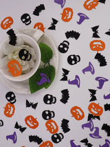 100 pieces Halloween party theme decoration supplies, Halloween confetti for decoration items on the table, Halloween table set